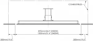CLEARANCE TO COMBUSTIBLES OPTION 1