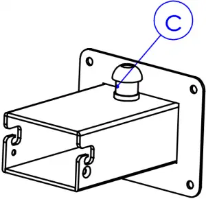 Unscrew and remove plug-in wall bracket-C
