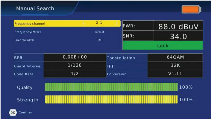 Matchmaster 12MM DSTM2 Combination Signal Meter - DVB T T2 2