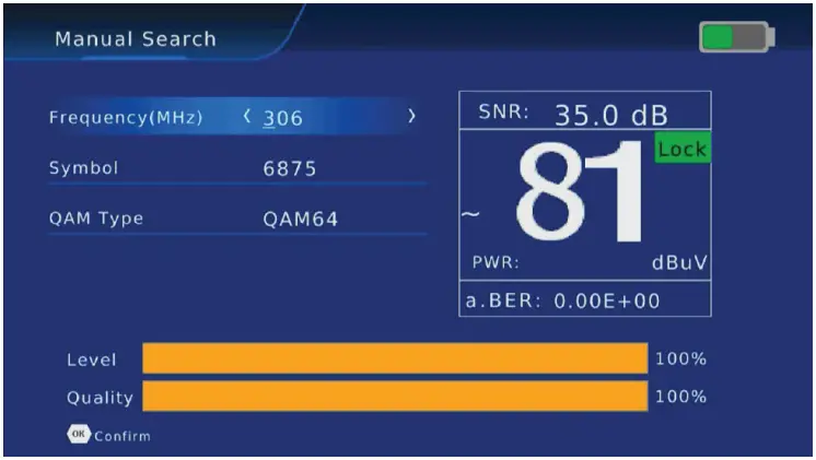 Matchmaster 12MM DSTM2 Combination Signal Meter - DVB T T2 4