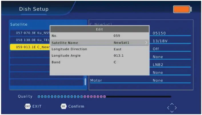 Matchmaster 12MM DSTM2 Combination Signal Meter - Dish Setting 3