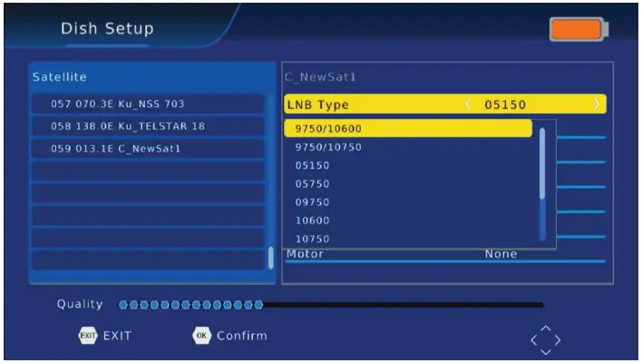 Matchmaster 12MM DSTM2 Combination Signal Meter - Dish Setting 7