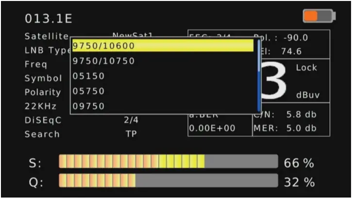 Matchmaster 12MM DSTM2 Combination Signal Meter - LNB Type