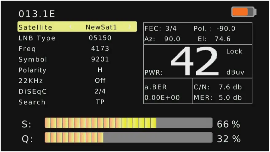 Matchmaster 12MM DSTM2 Combination Signal Meter - Satellite Finding