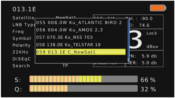Matchmaster 12MM DSTM2 Combination Signal Meter - Satellite option
