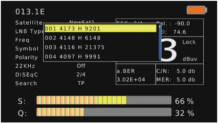 Matchmaster 12MM DSTM2 Combination Signal Meter - Symbol Rate