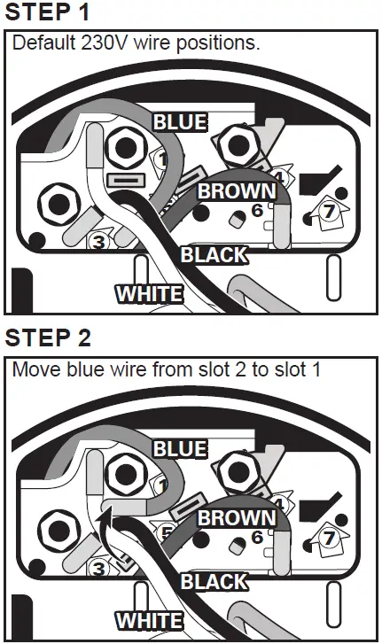 STAR WATER SYSTEM 148014 1 HP Thermoplastic Pool Pump CHANGING THE VOLTAGE-1
