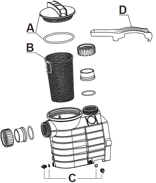 STAR WATER SYSTEM 148014 1 HP Thermoplastic Pool Pump REPAIR PARTS