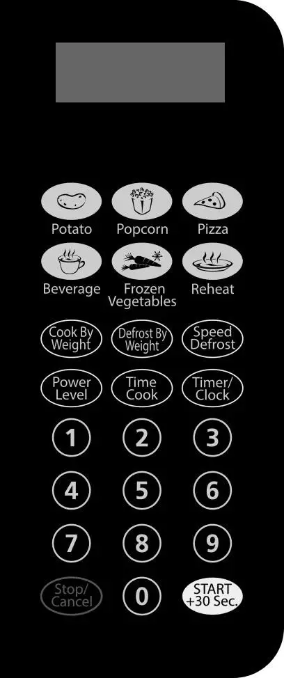 Kmart P90N28AP-S3 Microwave Oven-CONTROL PANEL
