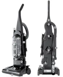 Accessories Bissell 68C77 Series Powergroom Bagless Vacuum