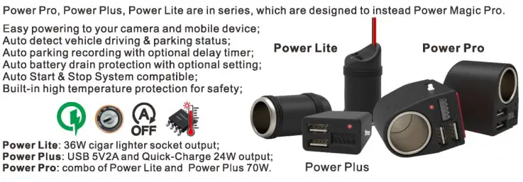 mini0906 906P Dash Camera - Advanced Intelligent Power Management System