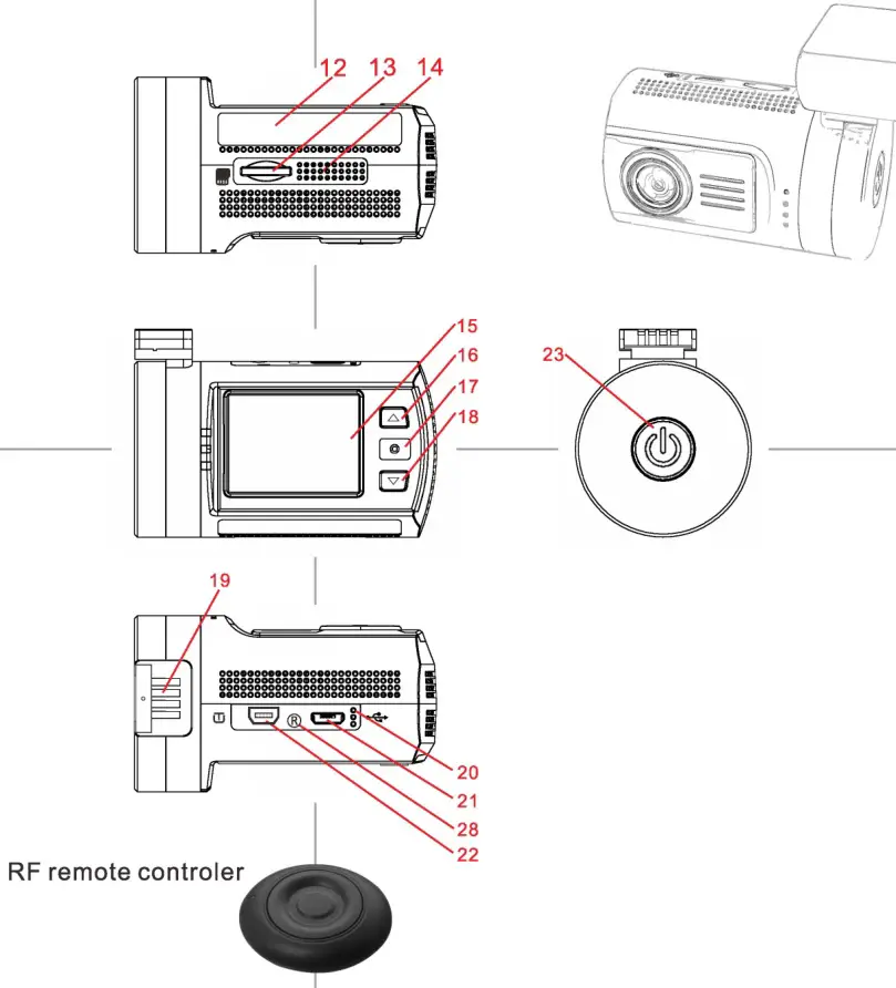 mini0906 906P Dash Camera - Appearance 2