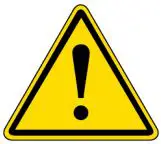 AIMS POWER PV60CASE Portable Foldable Solar Panel Instructions - Warning or Caution icon