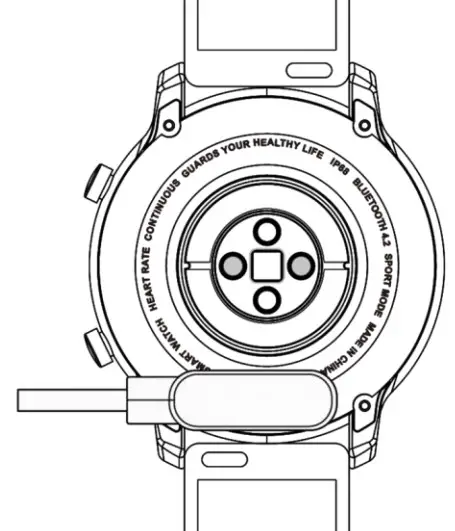 Gianvix GX335-E Sports Smart Watch - Charging battery