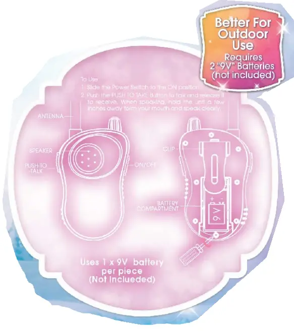 DISNEY PRINCESS WIC323061 Walkie Talkie - Beiier For