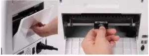a close up of a printer
