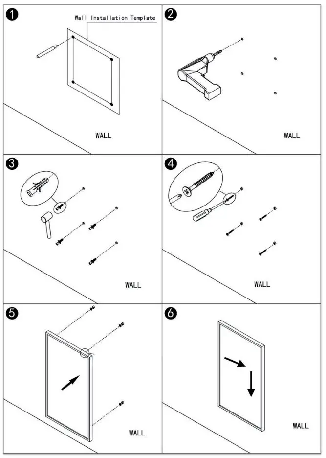 KLARSTEIN LA PALMA S 500 Infrared Heater User Manual - Wall mount