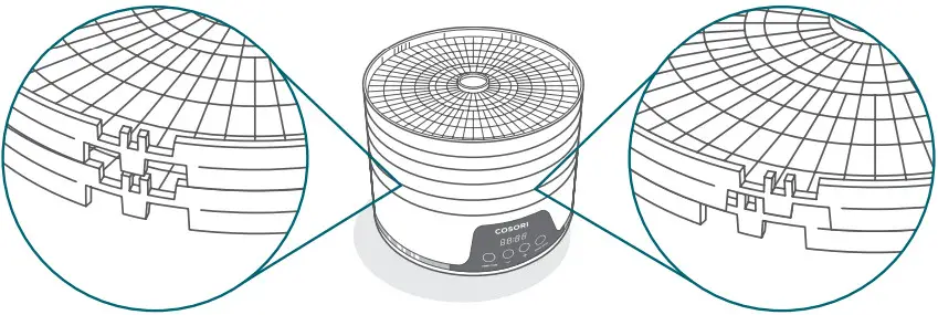 COSORI CFD-N051-W Pioneer 5-Tray Food Dehydrator - DEHYDRATOR