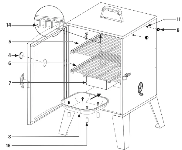 KAYOBA 009918 Smoking Oven 5