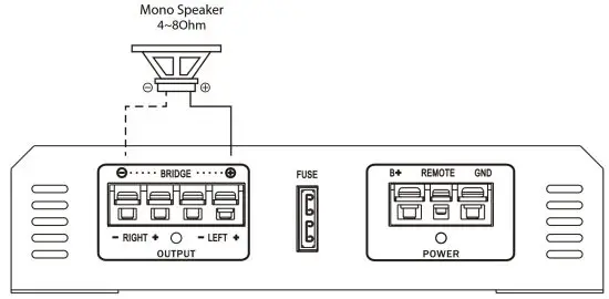 BLAUPUNKT EMA 265 Power Amplifier - Bridged Mode