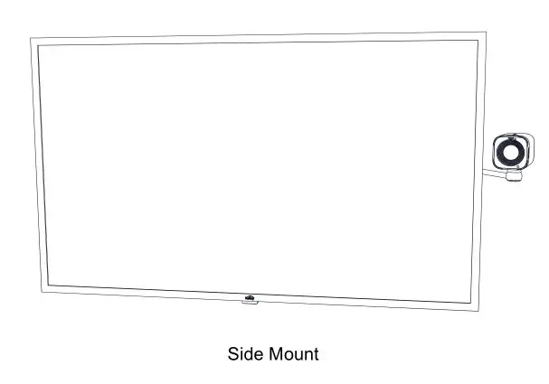 biamp Vidi 250 Wide Angle 4K Conferencing Camera - Side Mount