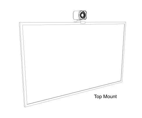 biamp Vidi 250 Wide Angle 4K Conferencing Camera - Top Mount