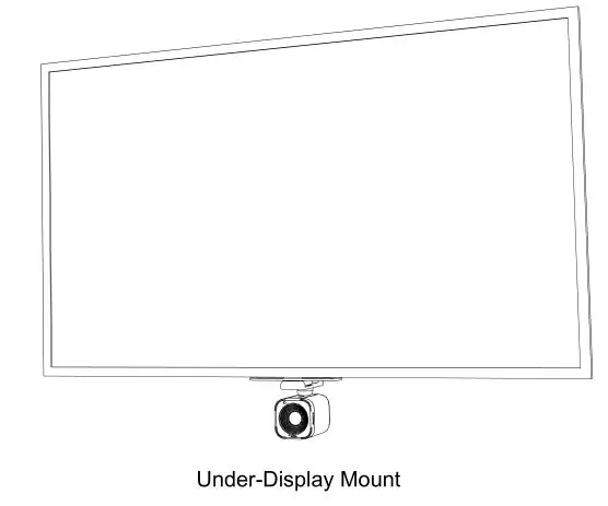 biamp Vidi 250 Wide Angle 4K Conferencing Camera - Under-Display Mount