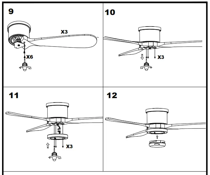 Parrot Uncle BB530173SQ 52 Inch Sand Copper LED Indoor Flush Mount Ceiling Fan - OVERVIEW 3