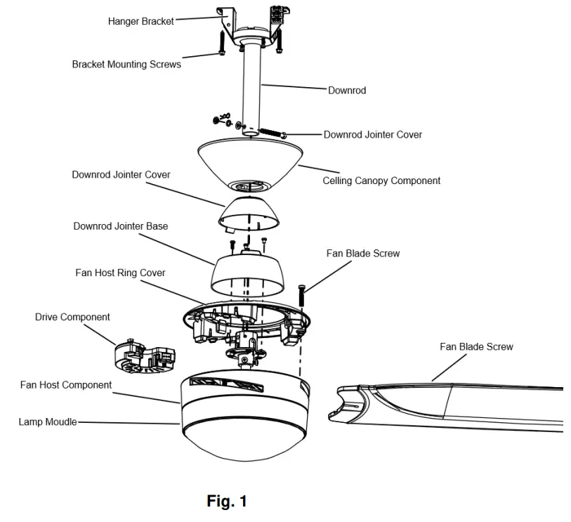 Lucci Esperance Series DC Ceiling Fan with Light -fig1