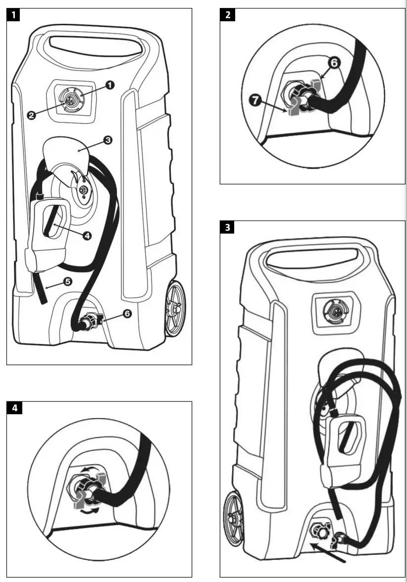 HAMRON 016561 Portable Fuel Tank - parts