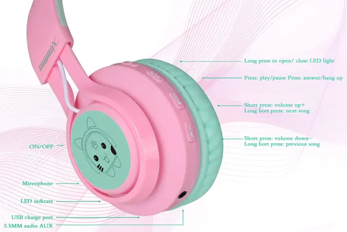 Riwbox-CT-7-Cat-Ear-Bluetooth-Headphones-fig-1