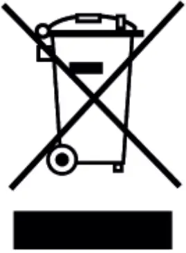wheeled dust bin symbol