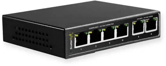 ScatterBox POE606 Powerful High Load Gigabit Switch