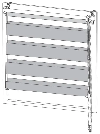 amazon basics B0749RNYZV Double Layer Rollo Blinds - fig