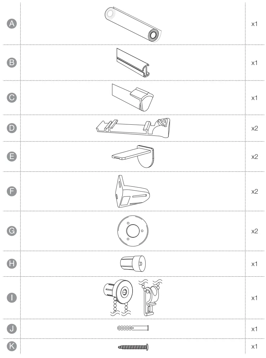 amazon basics B0749RNYZV Double Layer Rollo Blinds - fig1