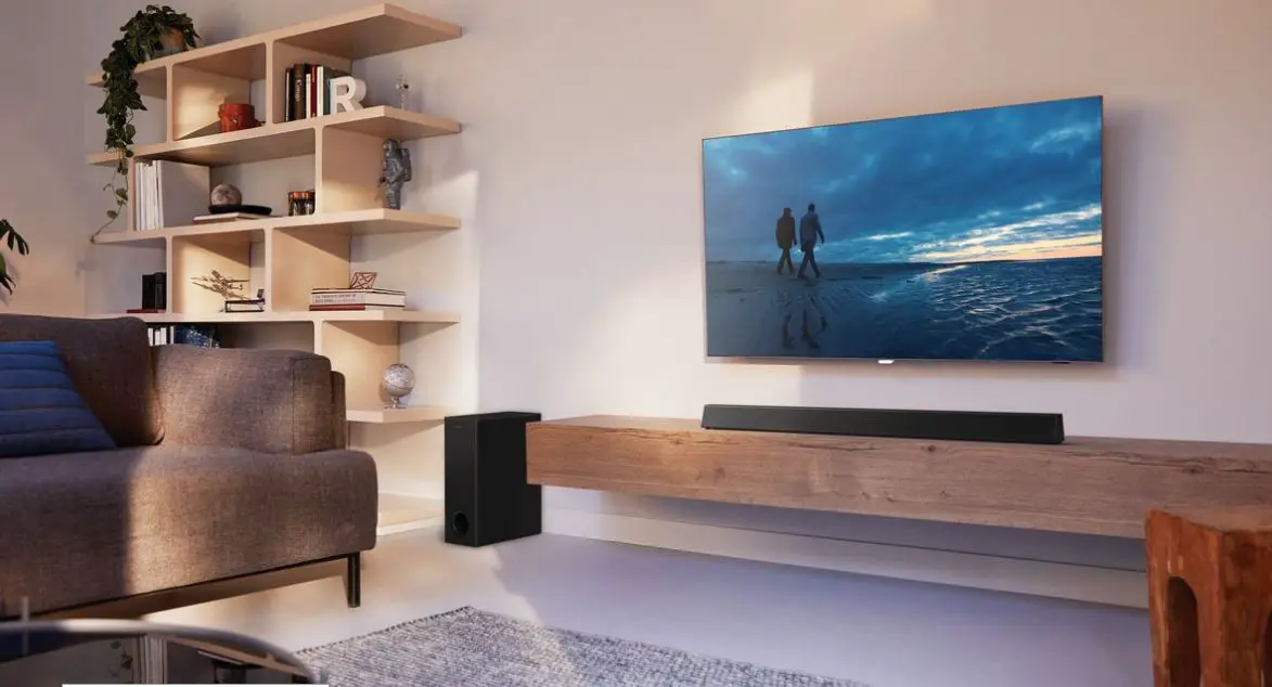 PHILIPS Soundbar speaker 3.1 CH wireless subwoofer Dolby Digital HDMI ARC Instructions