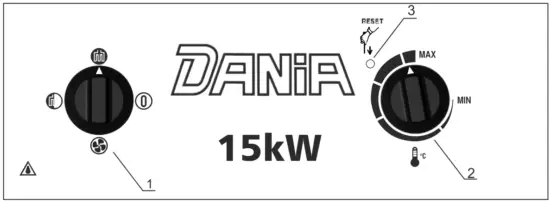 DANIA 429920 15kW Electric Space Heater - 2