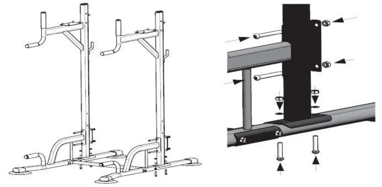 ZHEJIANG 6206B Pull-up Lifter - Use four M8 70 hex socket screws to thread out from the inside.