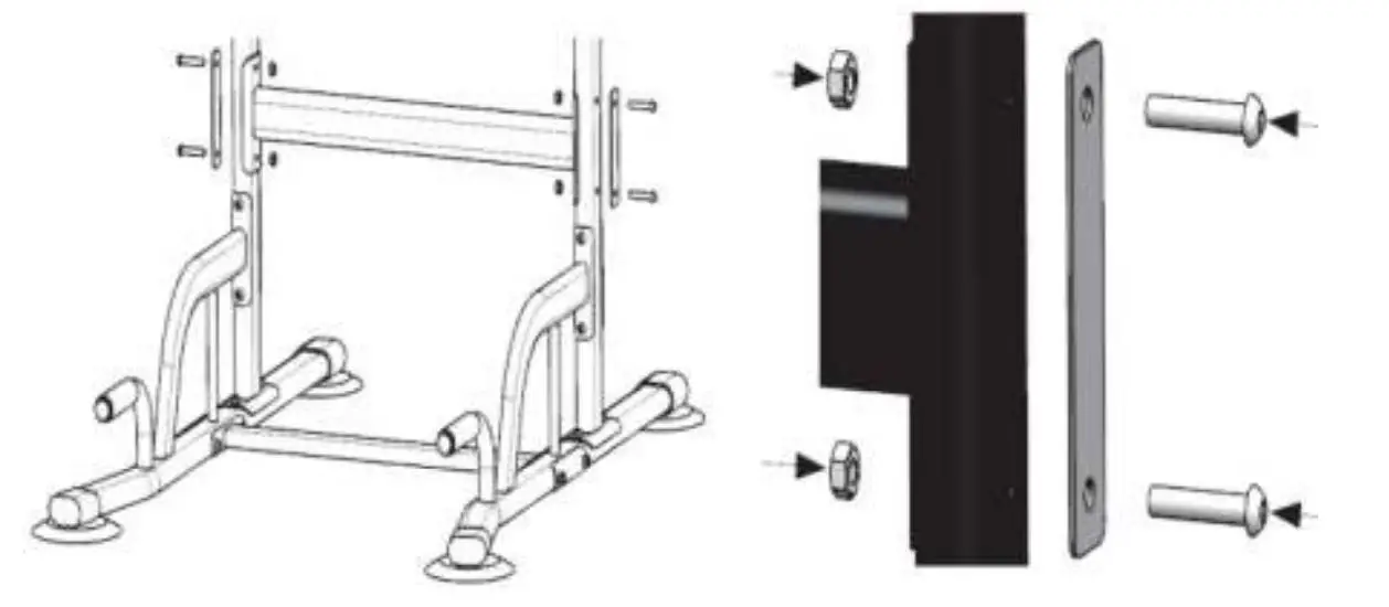ZHEJIANG 6206B Pull-up Lifter - Use four M840 socket head cap screws