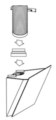 CIARRA CBCB6736H Inclined Extractor Hood 60 cm - chimney