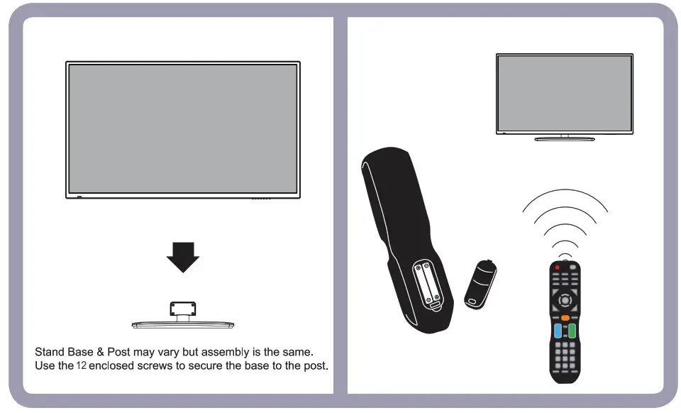 VIDAO Simple Steps for Connecting TV to AV stand