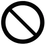Midea prohibition symbol