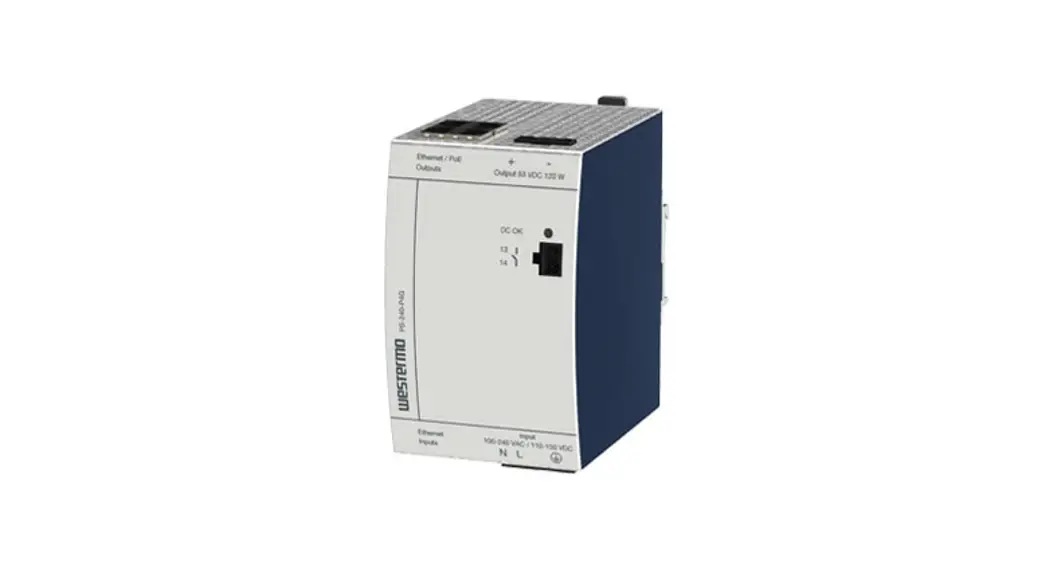Westermo Ps-240-p4g Din Rail Power Injector And Psu Combination Unit Instruction Manual