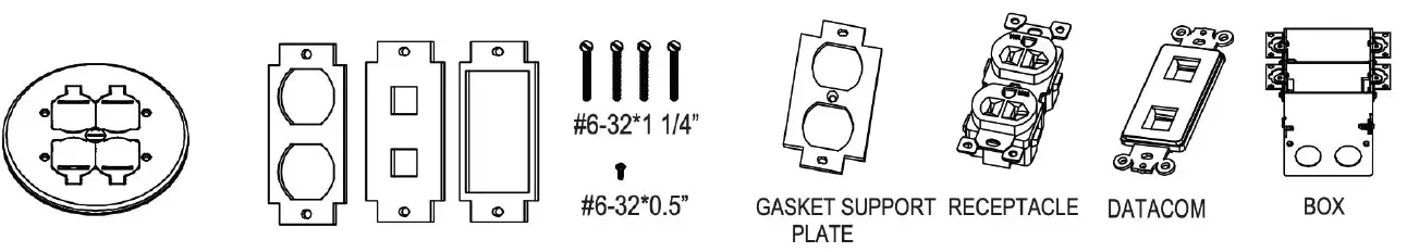 ORTECH FB-R240SN Floor Metal Box 1