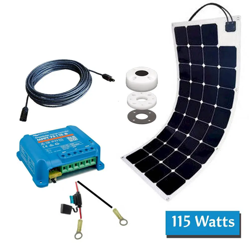 Roton INDUSTRIES Sol-Go 115 Watt Flexible Solar Panel Do It Yourself Kit
