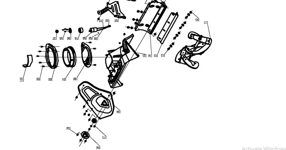 DR 62V Snow Blower BLOWER - Auger assembly 2