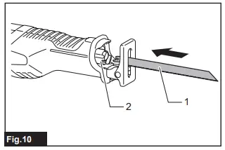 makita DJR360 Cordless Recipro Saw fig 8