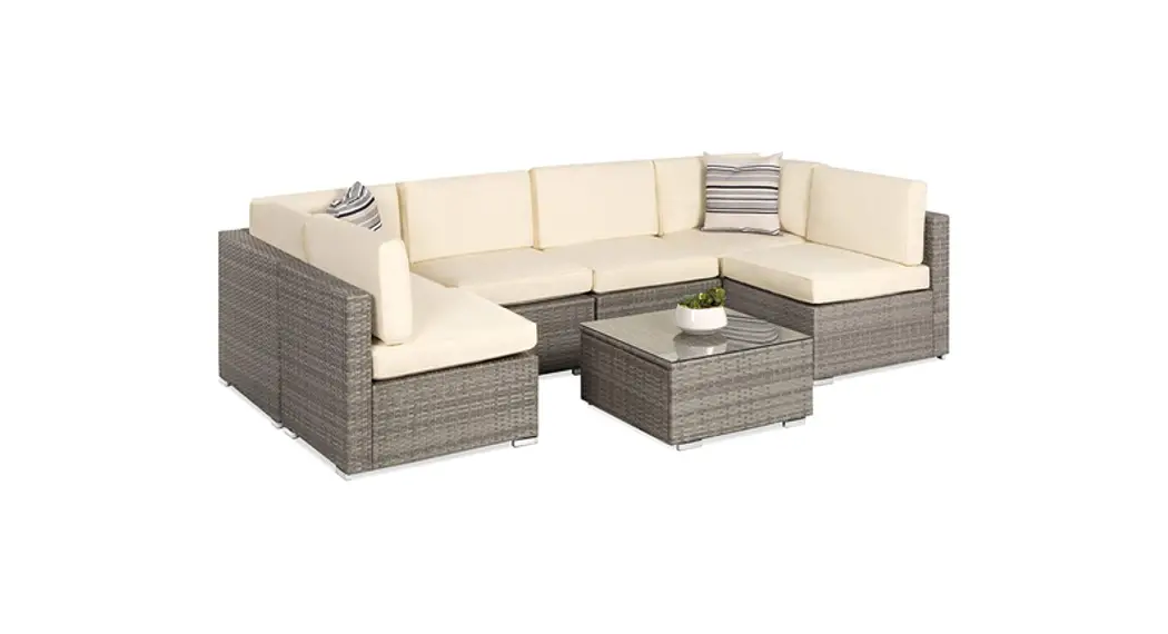 Bcp Sky6141 5-piece Wicker Sofa Set Instruction Manual Bcp Sky6141 5-piece Wicker Sofa Set Instruction Manual