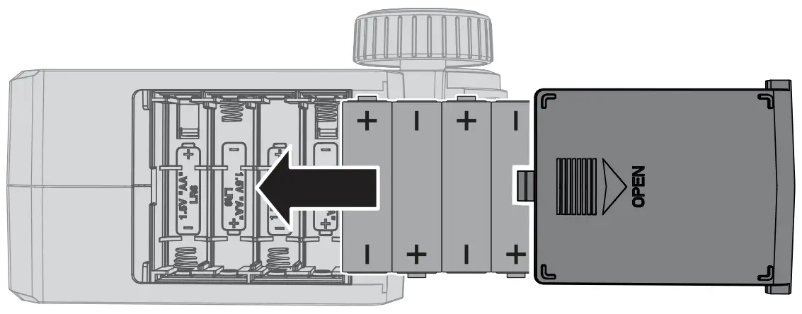 INSTALLING THE TRANSMITTER BATTERIES
