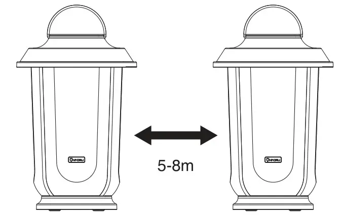 onforuled 20W TWS Outdoor Bluetooth Speaker with LED Lights - TWS PAIRING